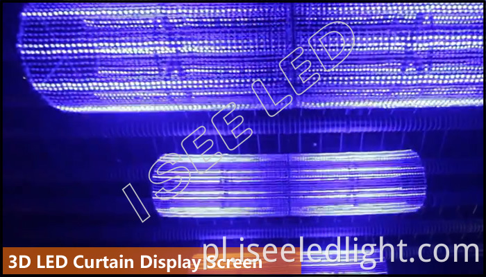 3D led curtain display screen strip light